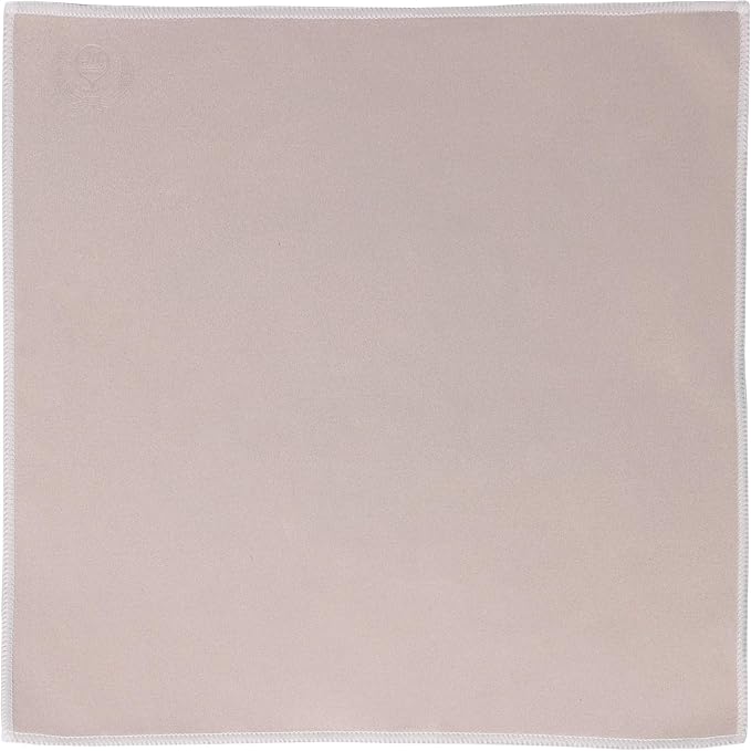 MI&VI Synthetic Chamois Microfiber Instrument Cleaning & Polishing Cloth for Violin, Viola, Cello, Bass, Guitar, Piano, Saxophone, Flute 12x12in (Ash Grey)