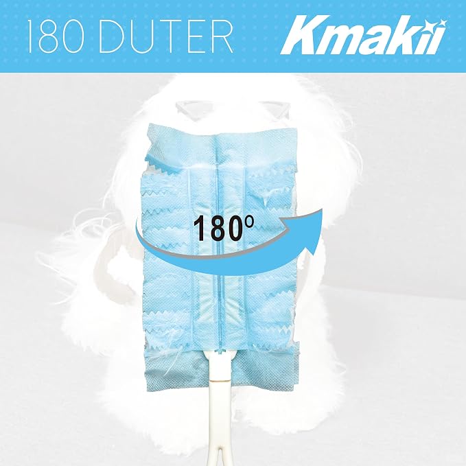 KMAKII Duster Refills Heavy Duty Dusting Heads for Universal Duster Handles Home Cleaning Blue 20 Pack