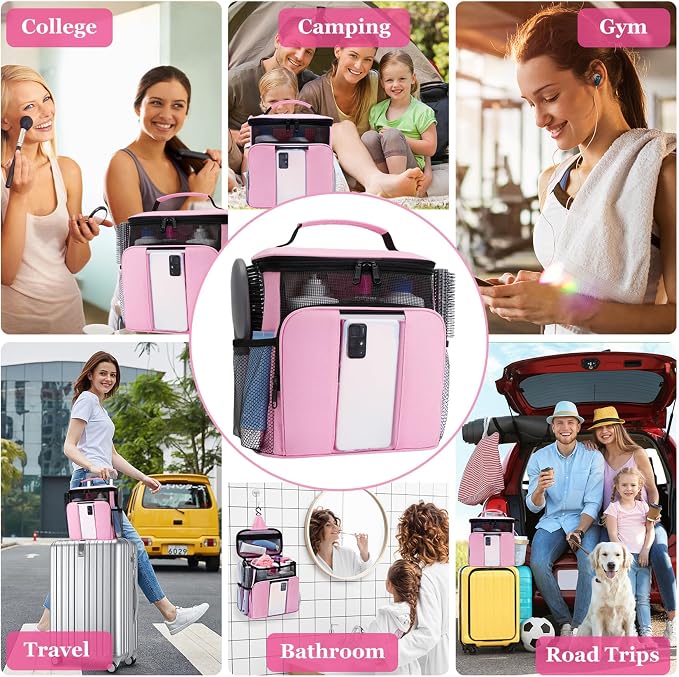 Dorm Room Essentials for College Students Girls Boys Guys, Shower Caddy | Travel Essentials Hanging Toiletry Bags for Traveling Women Men,Mesh Shower Caddies Portable for Camping,Gifts for Christmas