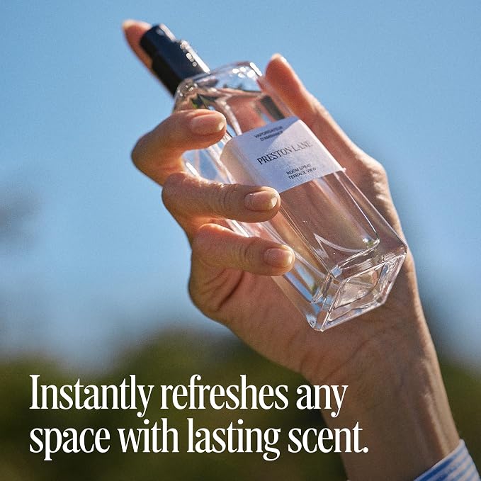 Preston Lane Room Spray Air Freshener, Home Fragrance - Doheny Drive | Water-based Non-toxic Air Freshener Spray, 3.4 fl oz, Elegant Long-Lasting Room Scent, Odor Eliminator, Fine Mist Spray