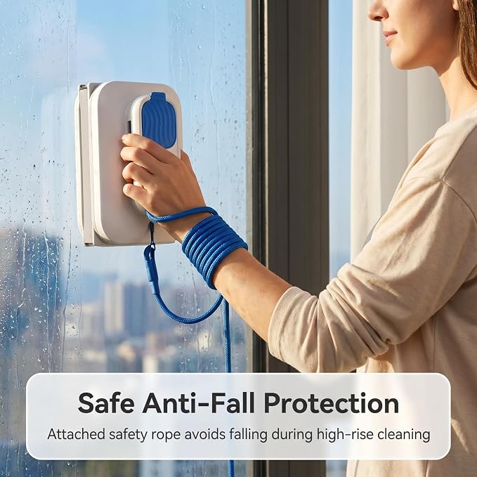 Double Sided Magnetic Window Cleaner with Auto Water Output | Magnetic Glass Cleaner with Double Water Storage, Household Window Cleaning Tool(D-for double glass 20-30mm)