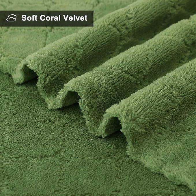 Homaxy Super Soft Absorbent Coral Velvet Dish Cloths 16 Pack, 13" x 19" | Ultra-Absorbent Dishcloths, No Lint, Nonstick Oil, Fast Drying, Microfiber Cleaning Cloth