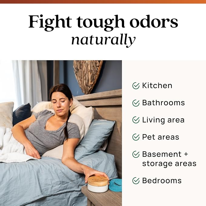 Azuna Home Odor Eliminator for Strong Odor | 12oz Gel Refill | Sandalwood