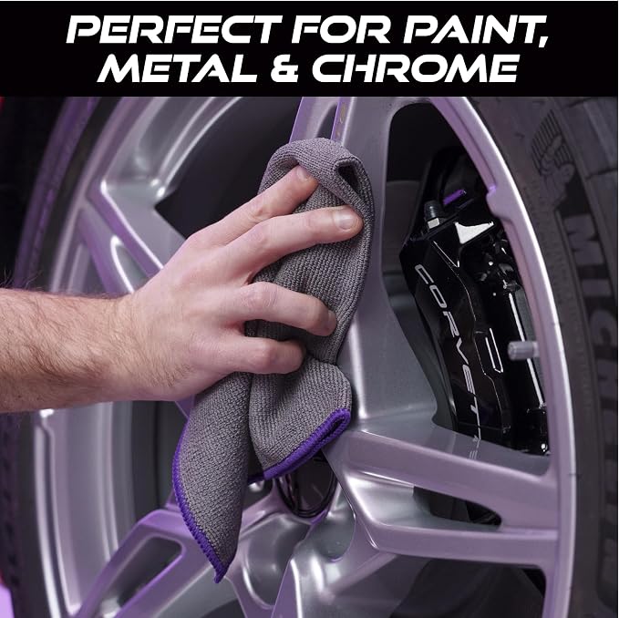 VIKING Microfiber Cleaning Cloth for Car Wax Removal, 16 x 16 Inch, 3 Pack | Polishing Towels for Removal of Car Wax and Polishing Compound, Car Detailing Kit