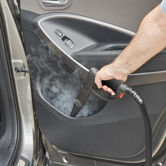 Wagner Spraytech 905e Auto Steam Cleaner, 12 Accessories for Cars | Multipurpose 905e steam cleaner includes 12 accessories for vehicle and household cleaning.