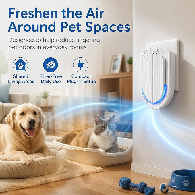 Air Ionizers - 6 Pack Plug In Negative Ion Technology Air Purifier | Quiet Mini Air Freshener for Home, Bedroom, Office, Basement - Portable Air Purifiers for Odor, Dust, Smoke, Pet Smell