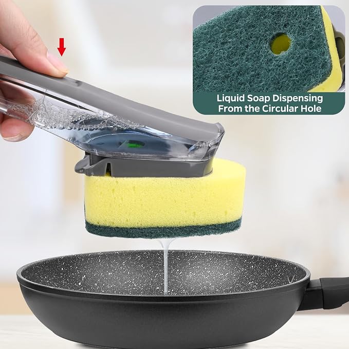 Sponge Dishwand Brush Refills for Scotch-Brite Dishwand - 20 Pack | Non-Scratch Brush Refill, 3X Scrubbing Power