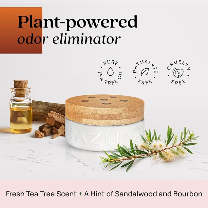 Azuna Home Odor Eliminator for Strong Odor | 12oz Gel Refill | Sandalwood