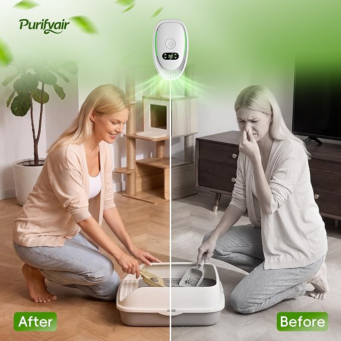 Air Ionizers 3 Pack, Small Negative Ion Air Purifiers for Home,Bedroom | Office, Kitchen & Travel, Low Noise Portable Air Freshener for Odor, Smoke, Dust, Pets, Fresh Odor Eliminator Kit