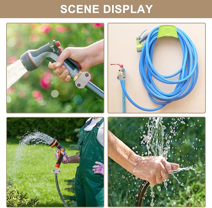 Hose repair kit,（3 Sets）garden hose repair Fittings Aluminum Female and Male With Zinc Clamp Water Hose End Repair Connector Fit 3/4 Inch And 5/8 Inch Garden Hose，garden hose repair kit (Pack of 2)