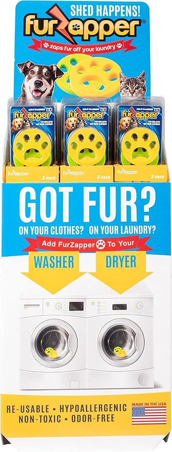 1 PK FurZapper Pet Hair Remover for Laundry