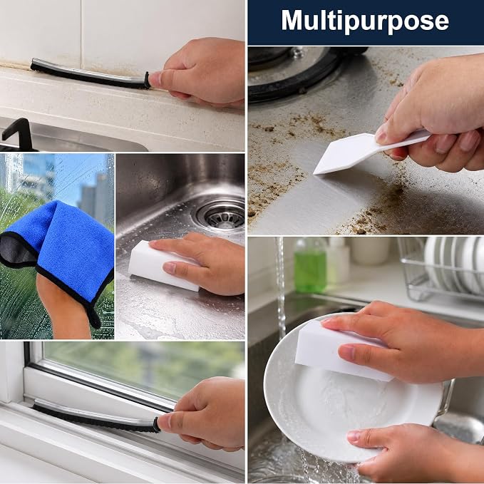 XANGNIER Refrigerator Water Line Cleaning Brush Kit,10 Pcs | Refrigerator Drain Cleaner Tool–53.8Inch Flexible Drain Brush,Syringe,Unclog Fridge&Ice Maker for Ice Dispenser,Sink