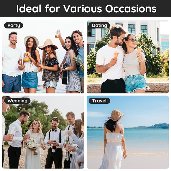 Segbeauty 20ML Travel Perfume Atomizer, 2pcs Portable Perfume Bottles Refillable, Empty Glass Spray Bottles for Dispensing Cologne Toiletries, Fine Mist Sample Bottle Sprayer for Traveling Outgoing