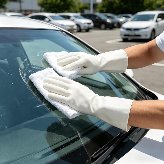 15mil Heavy Duty Reusable Nitrile Cleaning Gloves, 6 Pairs, XL | 15mil Thick, 13in Long Cuff, Non PFAS, Food Safe, Chemical Resistant, Non-Slip Grip, Latex Free
