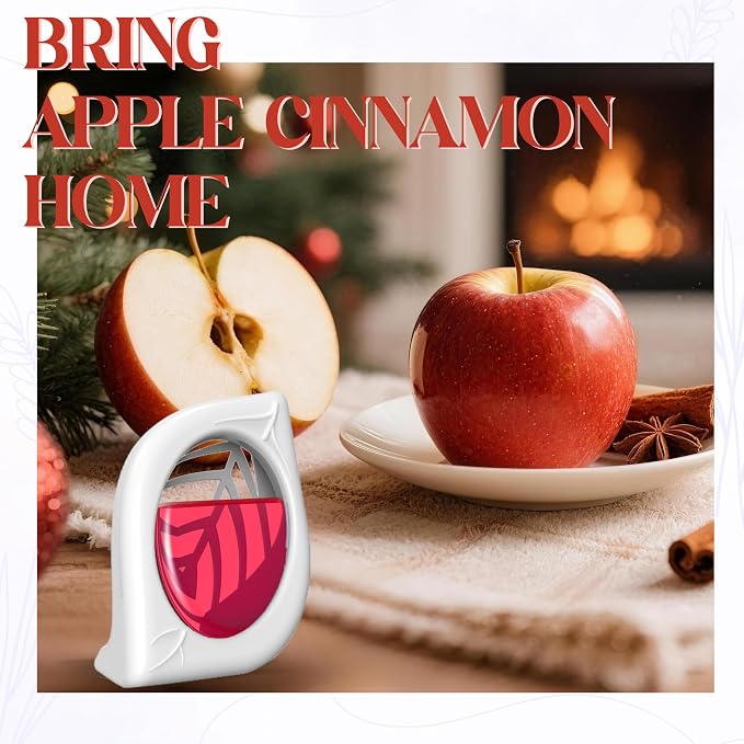 Air Freshener for Home, 4 Pack, Apple Cinnamon, Odor Eliminator for Small Area Closets Bathroom Pets Strong Odor, Up to 120 Days