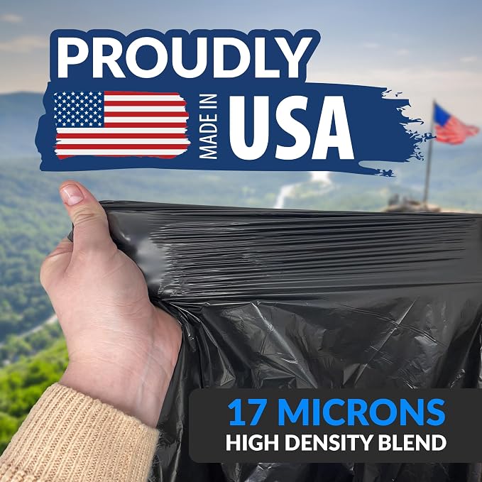 Reli. 55-60 Gallon Trash Bags Heavy Duty | 150 Trash Bags, Twist Ties | Black, Serious Garbage Cleanup | Large Garbage Bags with Twist Ties, Made in USA | SuperValue