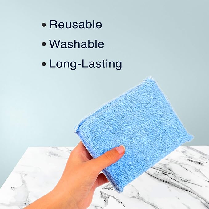 Professional Microfiber Sealer Applicator Pad – The Perfect Tool to Apply Sealer to All Natural Stone and Tile Like Marble, Granite, Concrete & Slate (Blue)