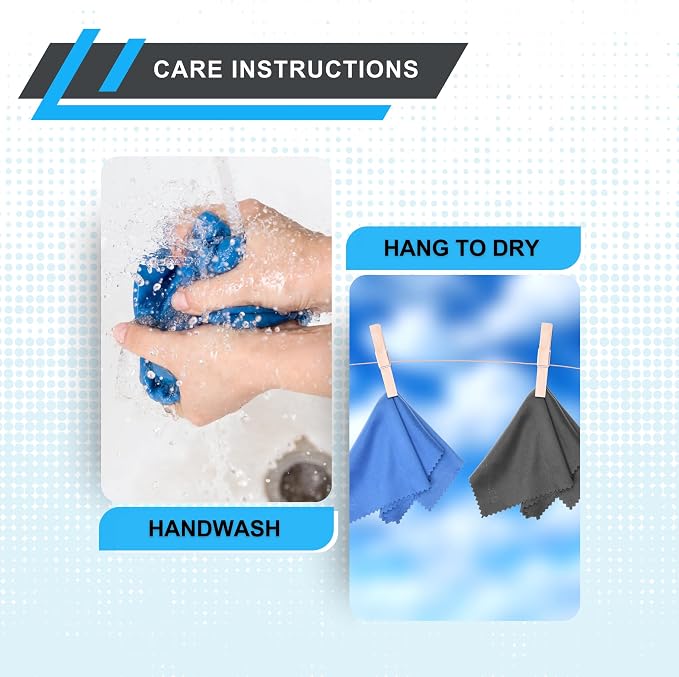 Eco-Fused XL Microfiber Cleaning Cloths - 5 Pack - 12 x 12 inch (30.5 x 30.5 cm) - Quickly Remove Fingerprints, Dust and Smudges from Tablet, TV and Notebook Screens Without Scratches or Marks