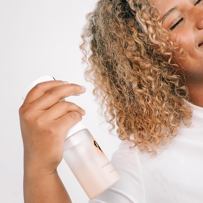 Bounce Curl Fine Mist Water Spray Bottle for Curly Wavy Natural Hair, Continuous Mist for Curl Refresh and Hydration, Wash and Go