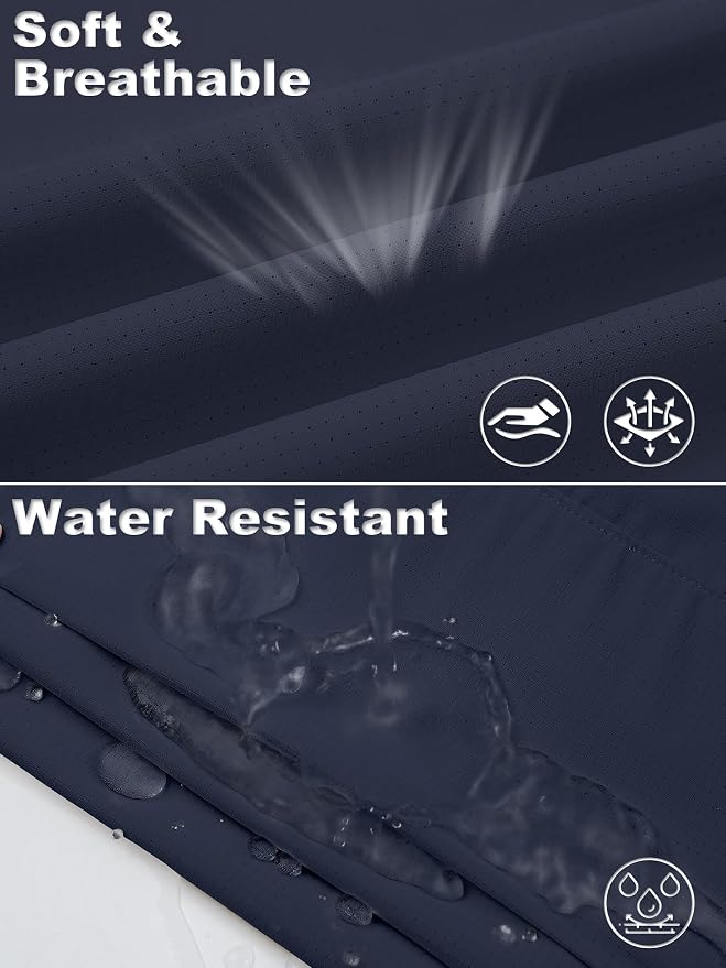 Mens Short Sleeve Fishing Shirt Sun Protection Quick Dry Lightweight | Breathable Fabric, Multi Pockets, for Fishing Safari Hiking Hunting Camping Outdoor Work Casual Wear