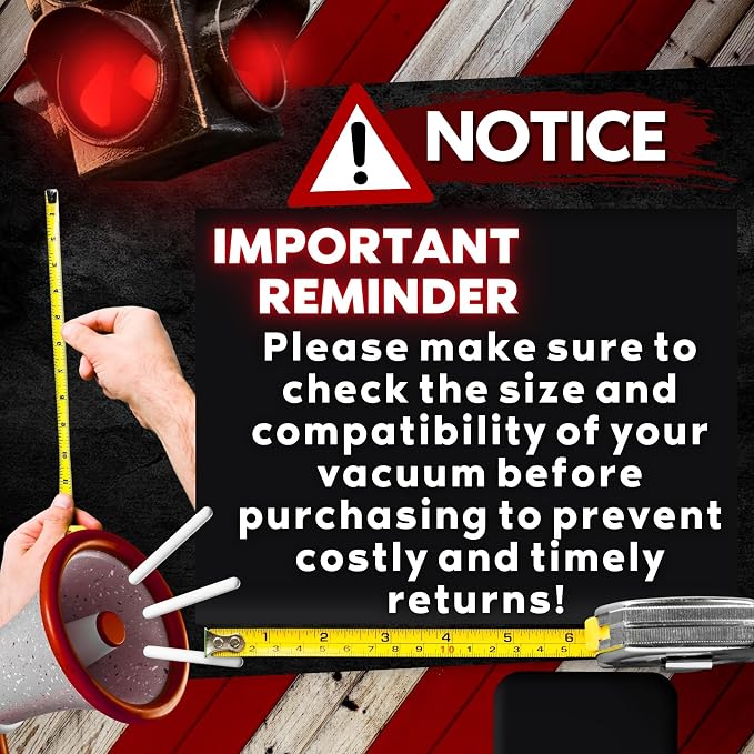 1.25 Inch Vacuum Extension Wands, 32mm Vacuum Accessories & Attachments | 15.75" Extension Wand Vacuum Pipe Tubes for Shop Vac, Wet/Dry Vacuums, and More| with 1-1/4" Fitting (3 Pack)