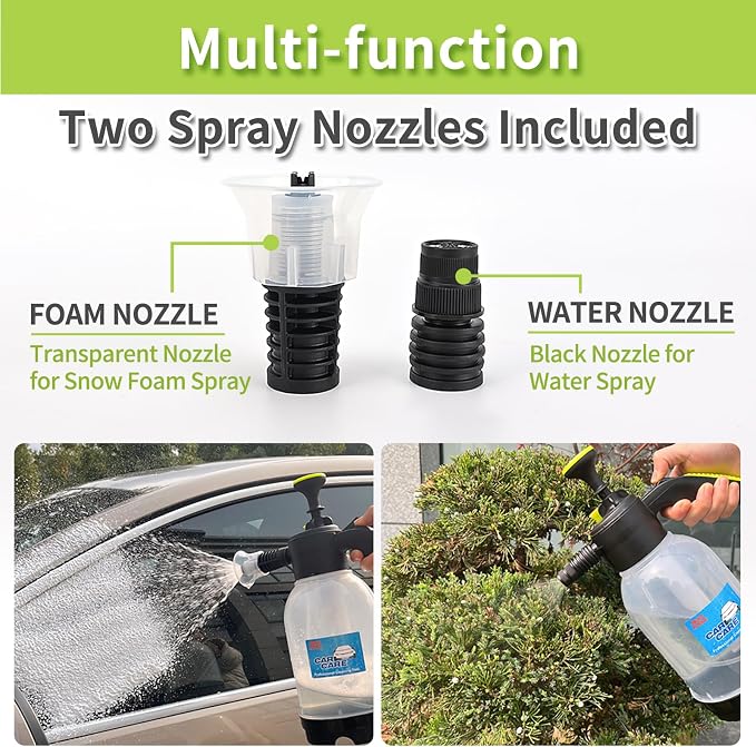 Bear Force Hand Pump Foam Sprayer, Hand Pressurized Snow Foam Cannon 75 oz for Cleaning & Washing, for Home Garden & Car Detailing