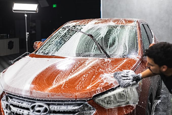 Cherry Suds Car Wash Soap - pH-Balanced Soap Creates Thick Foam in A Bucket; Safe on Waxes, Coatings, and Sealants; High Lubricity; Cherry Scent - 128 oz