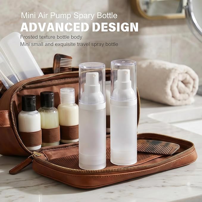 360° Angle - Work Small Spray Bottle 1oz Travel Size Spray Bottle | Refillable Leak Proof Mini Travel Bottles TSA Approved For Perfume Toner Hair spray Facial Moisturizing | 1oz/30ml, 4pack