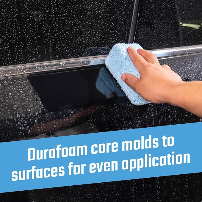 Chemical Guys, Premium Microfiber Applicator Pads, Soft Foam Core, 8 Pack | Ultra-soft foam-core pads apply sealants, dressings and interior products evenly, reusable and machine washable