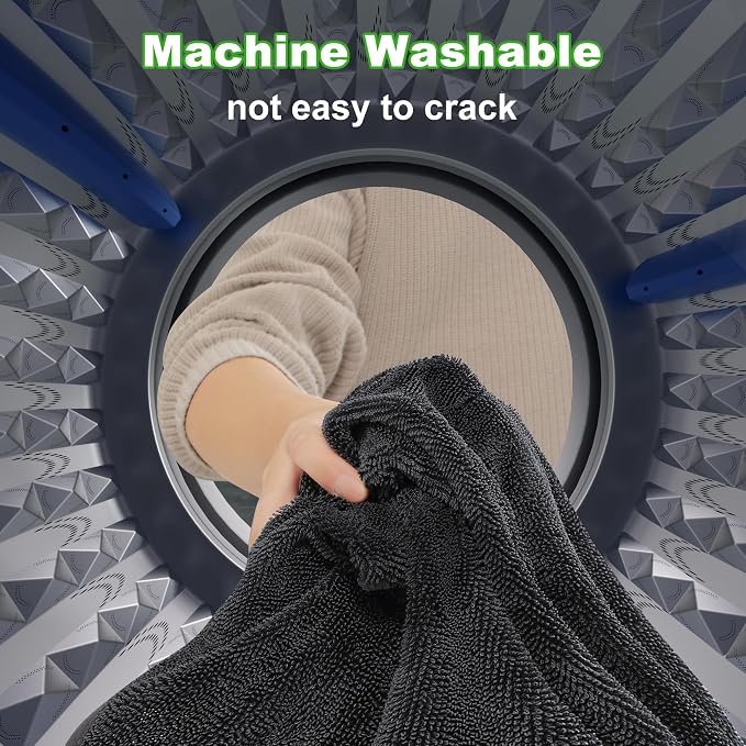 JOYMOOP Microfiber Towels for Cars, 2 Pack 63" x 29.5" Car Drying Towel, Dark Gray Reusable Car Towel, Quick Drying Car Microfiber Cleaning Cloth for RVs, SUVs, Trucks