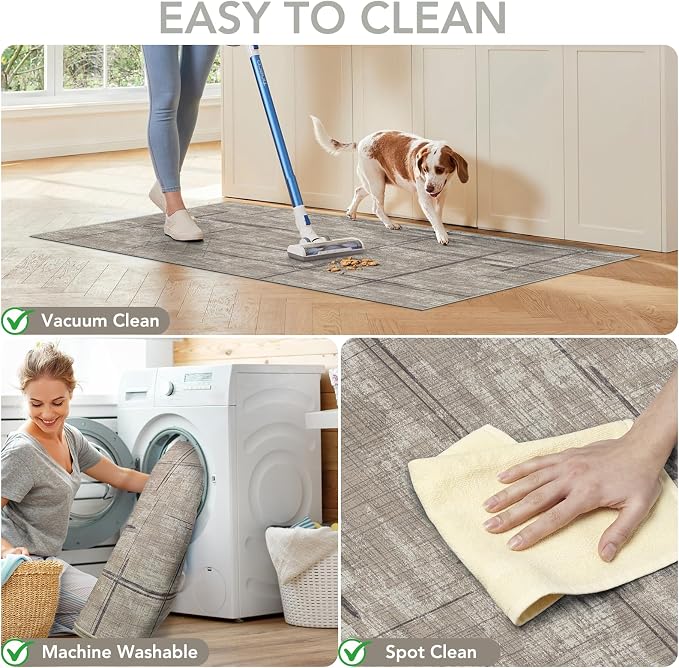 Office Chair Mat for Hardwood Floor&Tile Floor,36"X 48"-Khaki | Heavy Duty Desk Chair Mat for Hard Floors,Under Desk Rug for Rolling Computer Chair,Anti Slip,Low Pile Carpet Floor