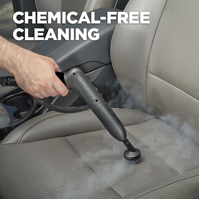 Wagner Spraytech 905e Auto Steam Cleaner, 12 Accessories for Cars | Multipurpose 905e steam cleaner includes 12 accessories for vehicle and household cleaning.
