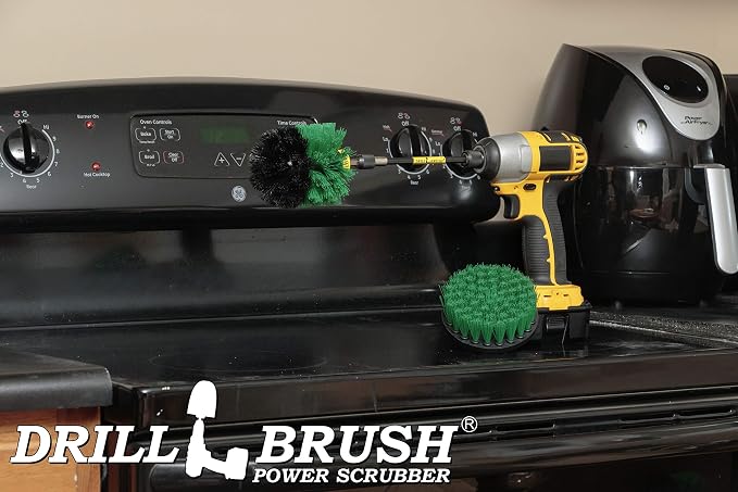 Kitchen Cleaning Supplies - Air Fryer Scrubber Brush - Refrigerator Cleaner | Pots and Pans Cleaning Kit - Cast Iron Skillet Scrub Brushes - Deep Cleaning Kitchen Tools - Kitchen Sink Cleaning Brush