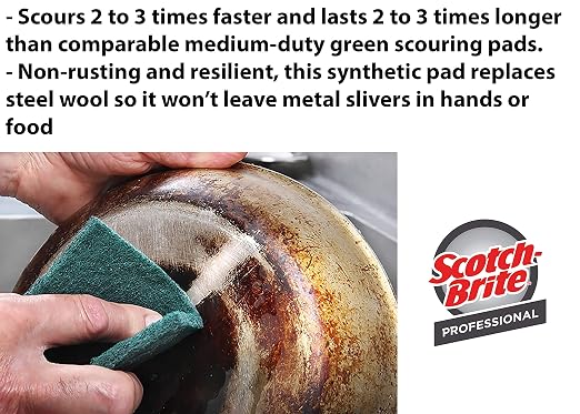 3M Scotch-Brite General Purpose Scouring Pad 105, 4.5 in x 6 in, 40/Case