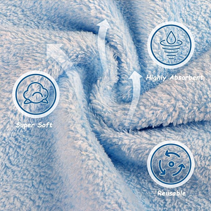 Orighty Makeup Remover Cloths, 24 Pack Microfiber Face Towels, 7 x 7 Inch | Reusable Facial Wash Cloths, Soft & Washable Coral Fleece Microfiber Washcloths for Face, Eye, Lips Cleansing