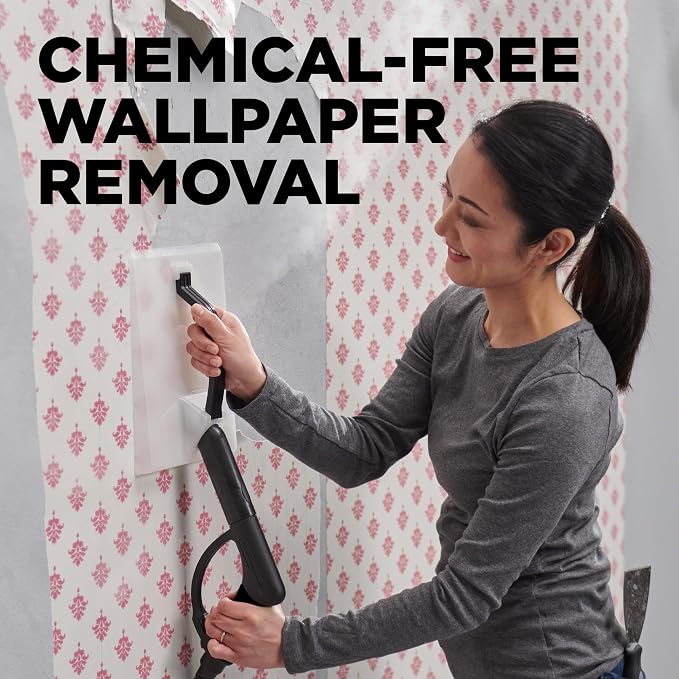Wagner Spraytech 915e Multipurpose Steam Cleaner, 18 Accessories | On-demand steamer includes 18 accessories for floors, household surfaces and wallpaper removal.