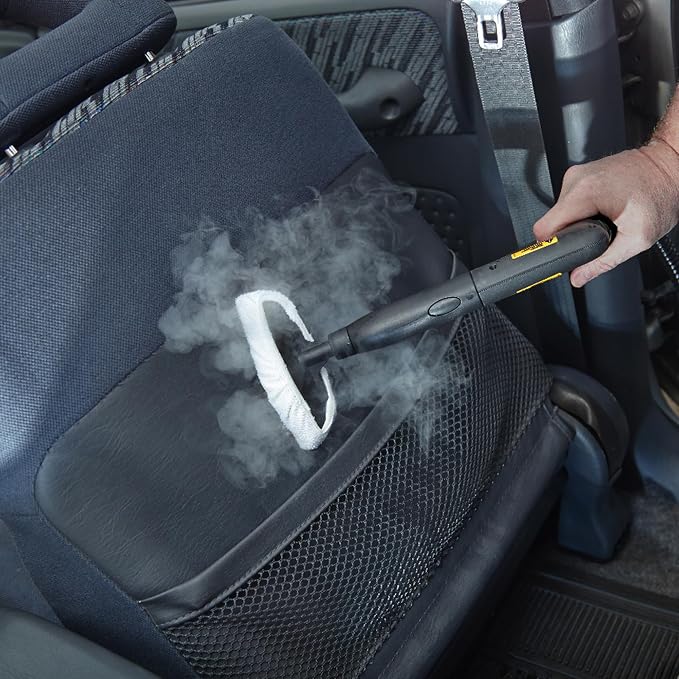 Wagner Spraytech 905e Auto Steam Cleaner, 12 Accessories for Cars | Multipurpose 905e steam cleaner includes 12 accessories for vehicle and household cleaning.