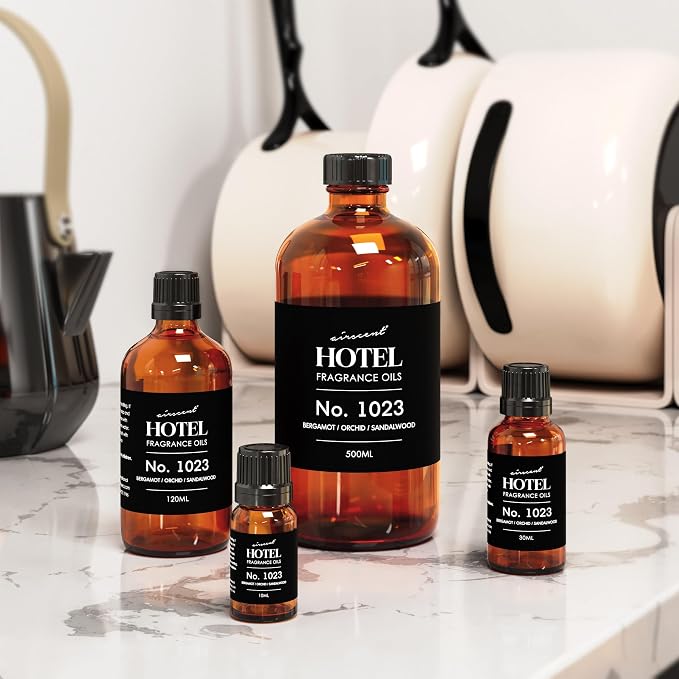AirScent Hotel Diffuser Oil No. 1023 - Baccarat Hotel Inspired - 30 mL | Bergamot Orchid Sandalwood - Love Affair Fragrance Oil for Ultrasonic and Waterless Diffusers and Crafting - 1 fl oz Bottle