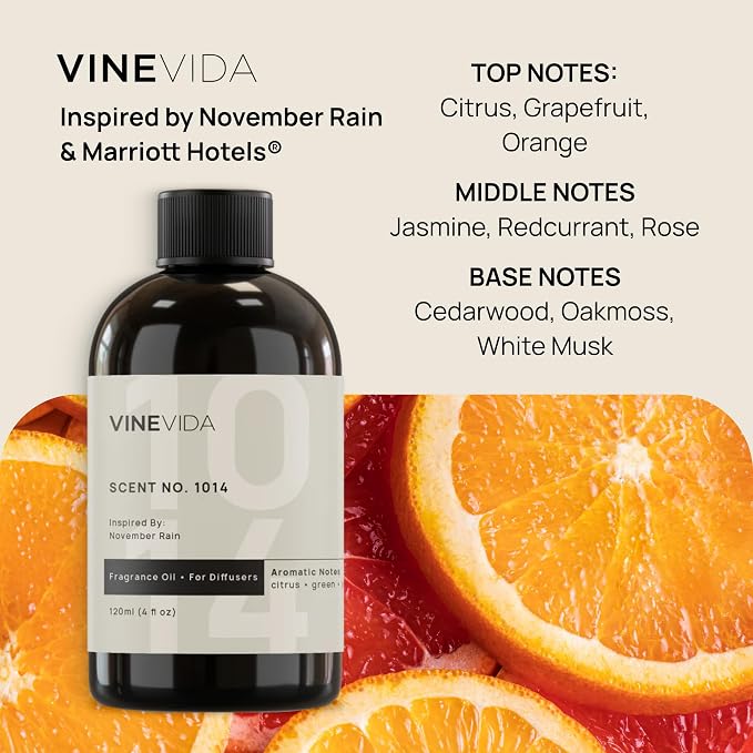 VINEVIDA (16oz) Hotel Diffuser Oil | Hotel Fragrance Collection | Hotel Essential Oil | Cold Air Diffuser Oil