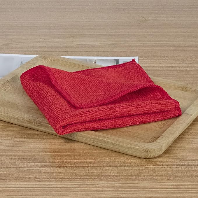 Microfiber Cleaning Cloth,5PK,11.8"x11.8",Ultra Soft Highly Absorbent Kitchen Towels Set,Reusable Streak-Free Lint-Free Cleaning Towels,Cleaning Rags for Window Car Kitchen Home