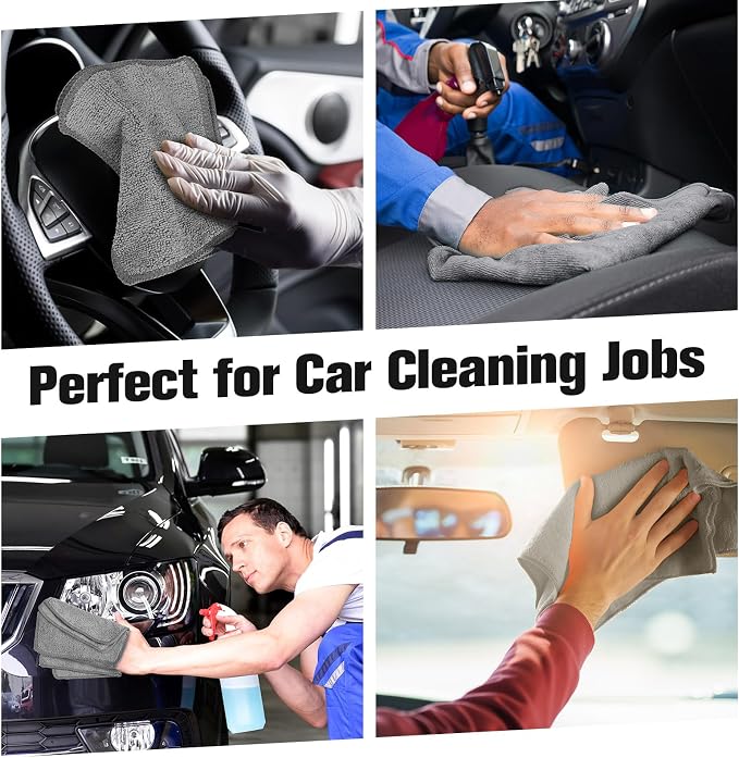 30 Pcs Dry Erase Cloth,6 X 6 Inch,Gray | Cleaning Rags Reasonable Whiteboard Cloth Kitchen Towels Microfiber Towels Cars Wash