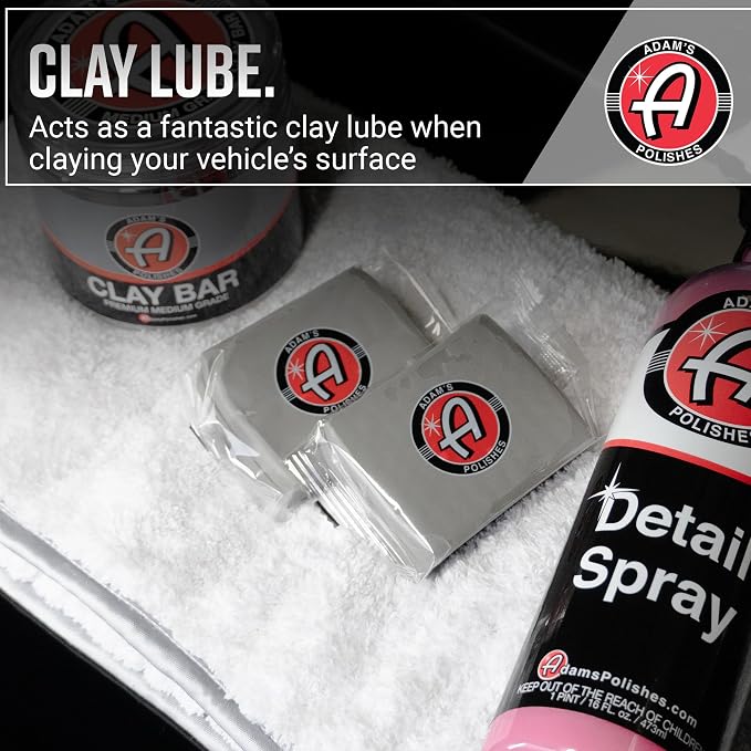 Adam's Detail Spray (16 fl. oz) - Quick Waterless Car Detailer | Polisher Clay Bar & Car Wax Booster | Adds Shine & Gloss Depth