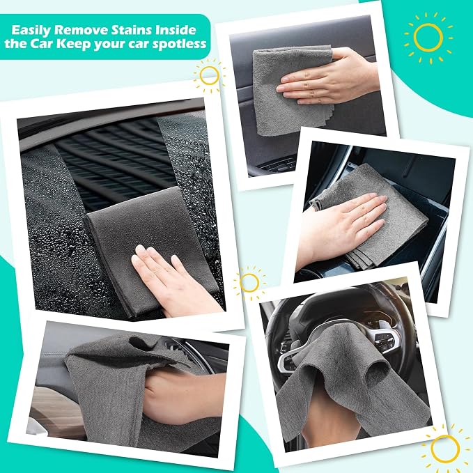 Car Drying Towel,Extra Large,Scratch Free,Super Absorbent,4 Pack | Microfiber Towels for Cars,Micro Fiber Auto Drying Towel,Reusable Wash Towels for Auto Detailing Flash,Car Cleaning Supplies