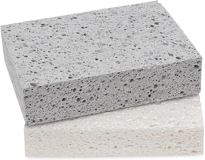Extra Large Cellulose Kitchen sponges, 5.9" x 4.3" x 1.4", 2-Pack | Natural Cellulose Sponges for Cleaning & Household, Non-Scratch, Reusable and Biodegradable