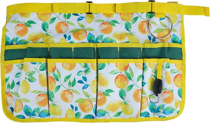MELOTOUGH Bucket Caddy Organizer Bucket Tool Organizer for Garden Tools Fit 3.5 to 5 Gallon Bucket (Yellow Flower)