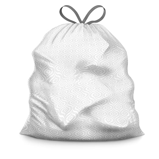 Color Scents 13 Gallon Kitchen Trash Bags Drawstring 100Ct Lavender Sage
