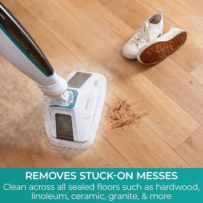 Kenmore S200 Series Steam Mop for Floor Cleaning | Easy Scrubber, 2pcs Washable Pads, 2 Modes, Quick-Heating, Lightweight for Hardwood and Tile - SM2060