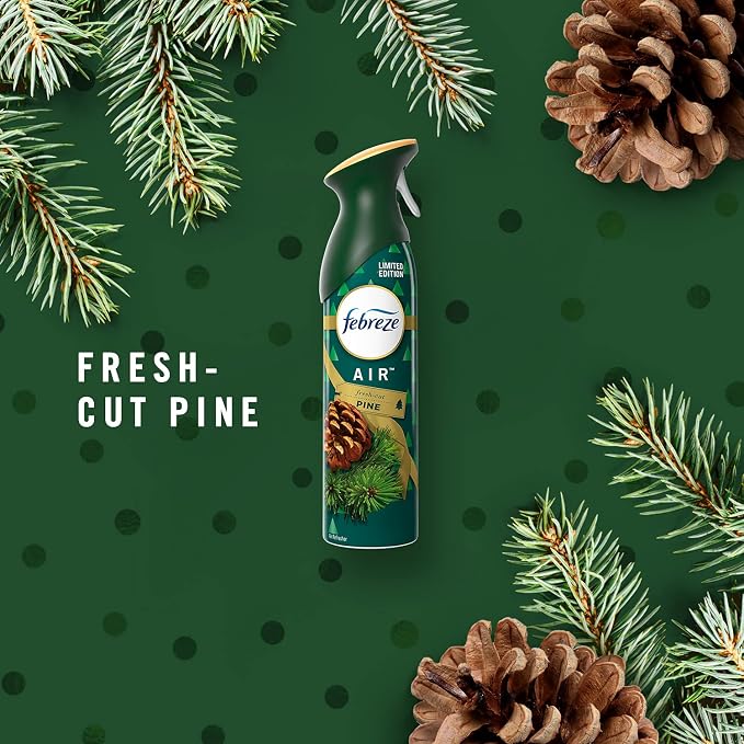 Air febreze Spray Fresh Cut Pine, Holiday Collection, 8.8 Ounces (2 Pack)