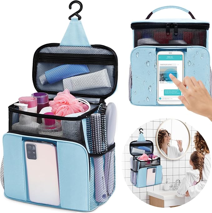 Dorm Room Essentials for College Students Girls Boys Guys, Shower Caddy | Travel Essentials Hanging Toiletry Bags for Traveling Women Men,Mesh Shower Caddies Portable for Camping,Gifts for Christmas