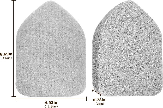 NEWE Shower Scrubber Refill Pads, Tub Tile Scrubber Replacement Head for Cleaning Bathroom Bathtub Sink Toilet (2pcs Scouring Pad)